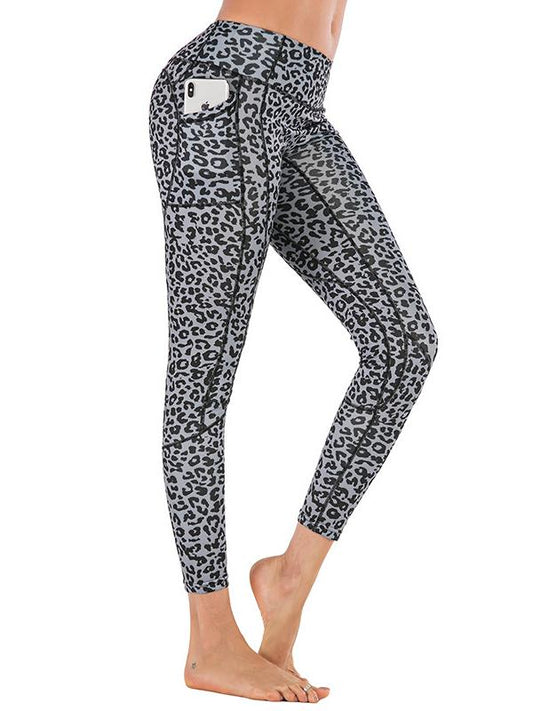 Leopard Printed With Pocket Yoga Leggings
