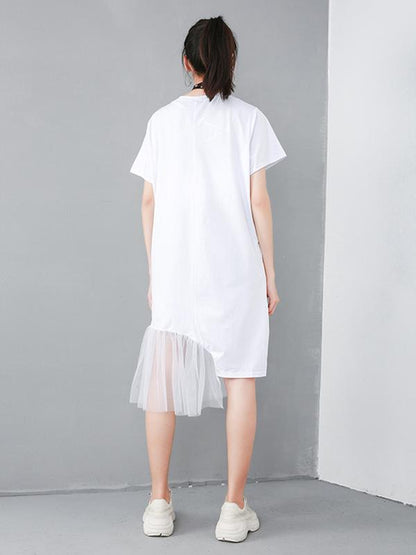Casual Cropped Split-joint Dress
