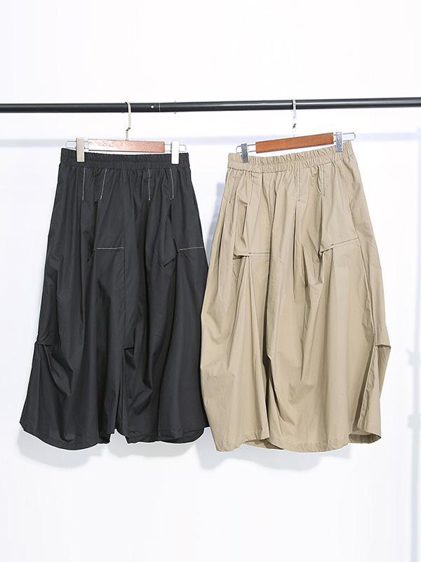 Original Solid Column A-Line Skirt