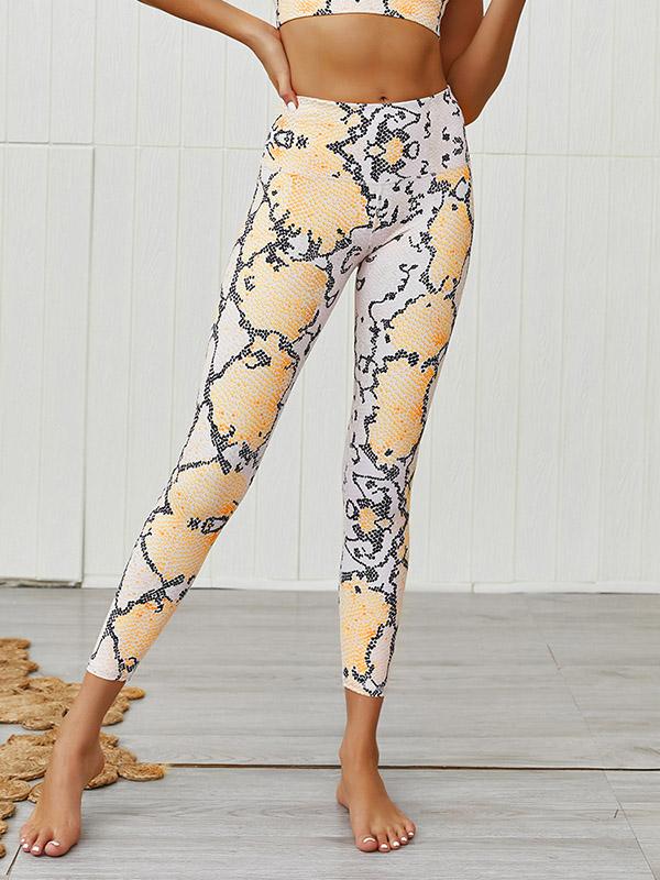 Leopard Printed Tight-Fitting Breathable Yoga&Gym Suits