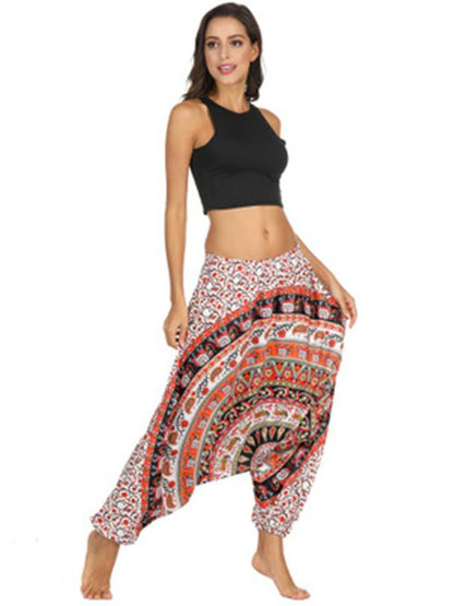 Elastic Waist Casual Pants