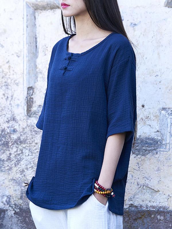 Cotton Linen Forg T-Shirt