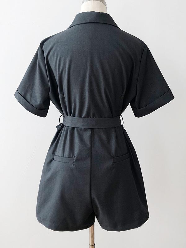 Original Solid Wide Leg Suit Jumpsuits