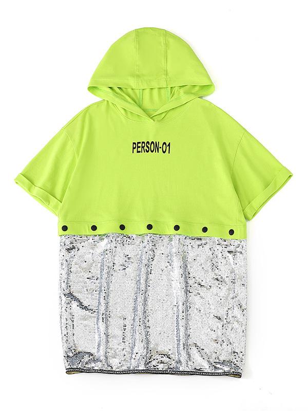 Leisure Split-Joint Short Sleeve Hoodies