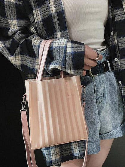 Silica Gel Solid One-shoulder Crossbody Bag