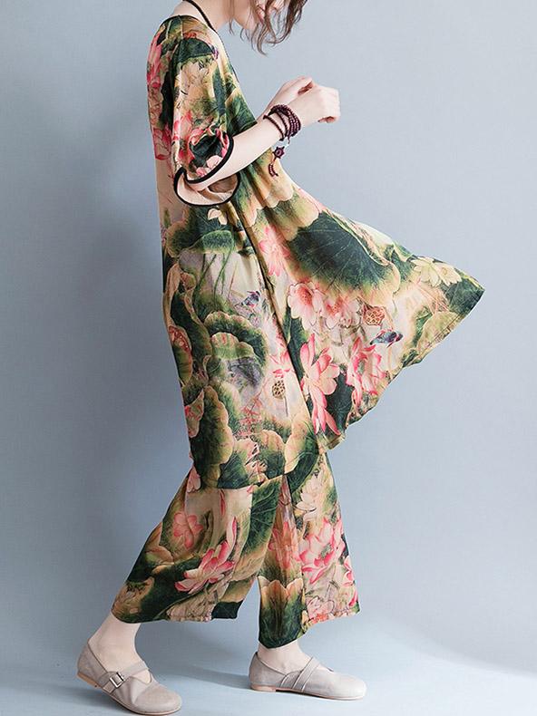 Loose Lotus Wide-leg Suits