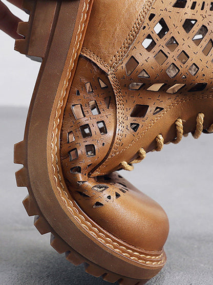 Original Vintage Hollow Tied Handmade Martin Boots