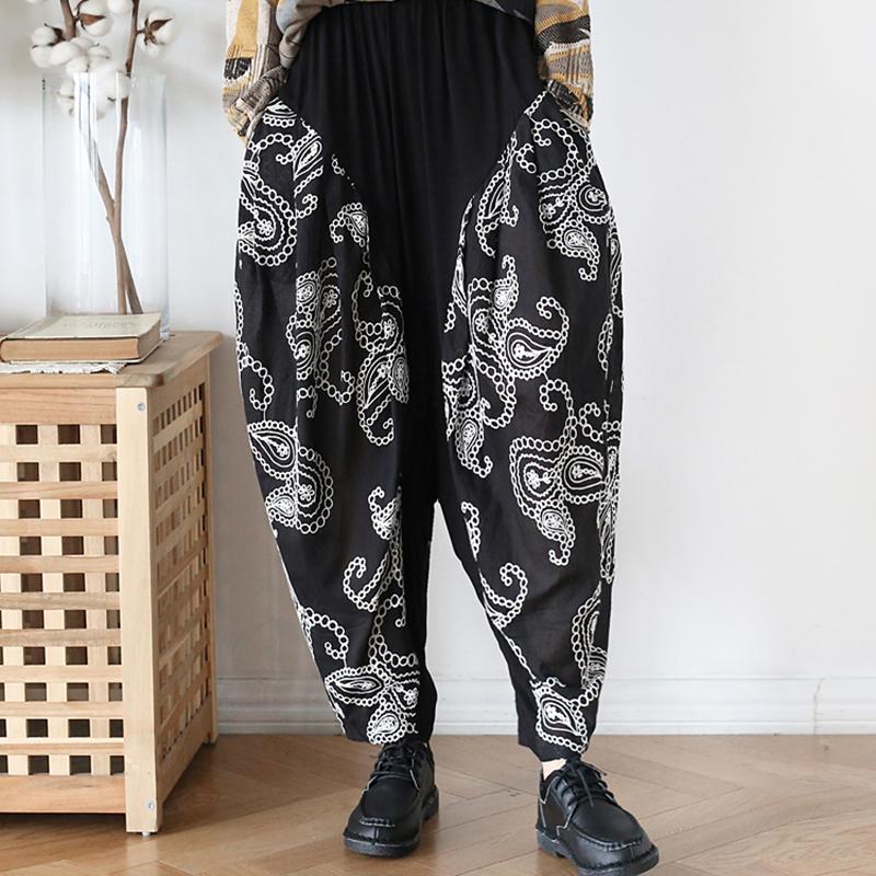 Buykud Casual Loose Embroidery Soft Comfortable Bloomers