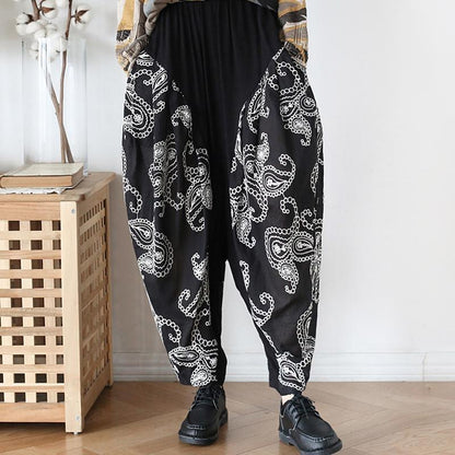 Buykud Casual Loose Embroidery Soft Comfortable Bloomers