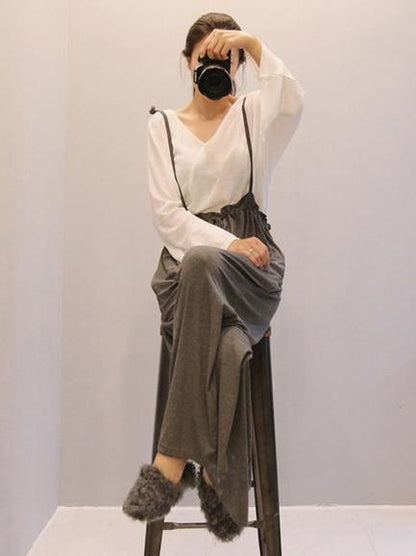 Loose Plus Size Empire Solid Jumpsuits