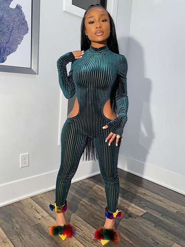 Solid Wrap Yoga&Gym Jumpsuits