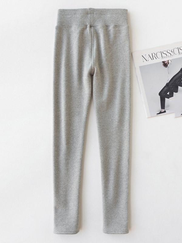 Pure Color Warm Leggings