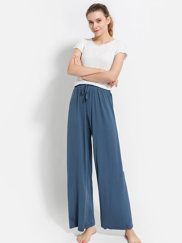 Comfortable Solid Color Modal Pajama Pants