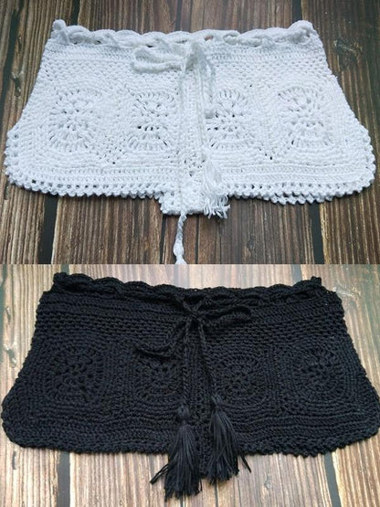 Beach Solid Crochet Short Bottom