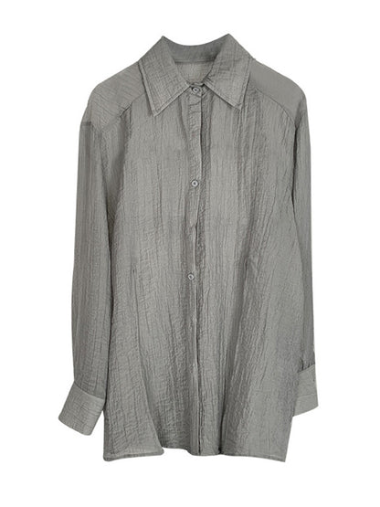 Leisure Solid Knitting Sun-Protection Blouse Tops