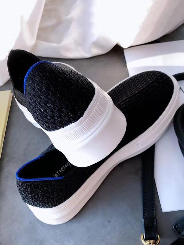 Solid Color Simple Casual Flat Shoes