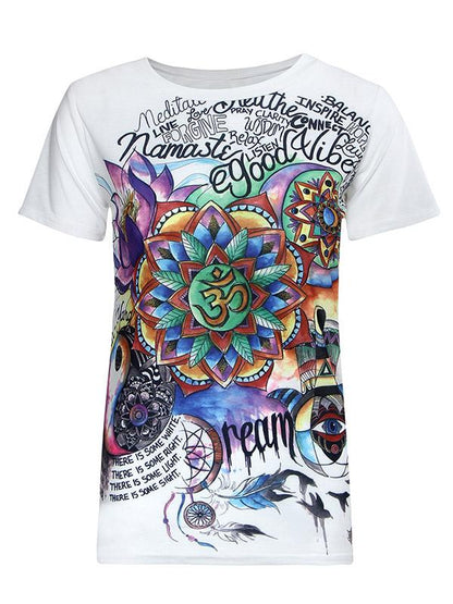 Colorful Picture Printed T-shirt