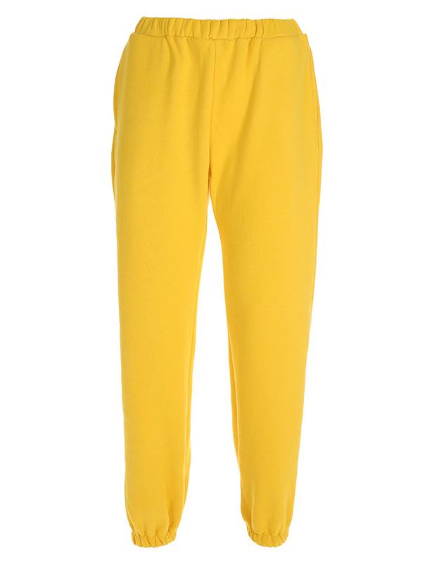 Simple Solid Color Athletic Pants