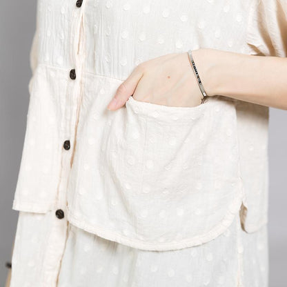 Comfortable Solid Color Double Layer Shirt
