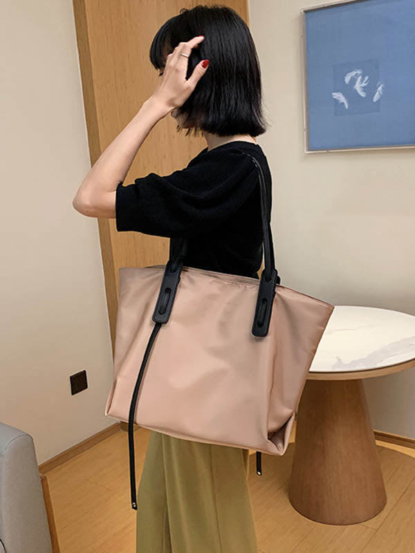 Urban Oxford Zipper Shoulder Bag Tote Bag