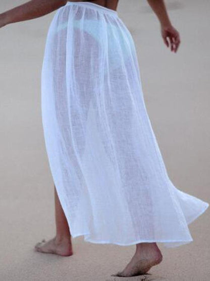 Split-front Lace Up Beach Skirt Bottom