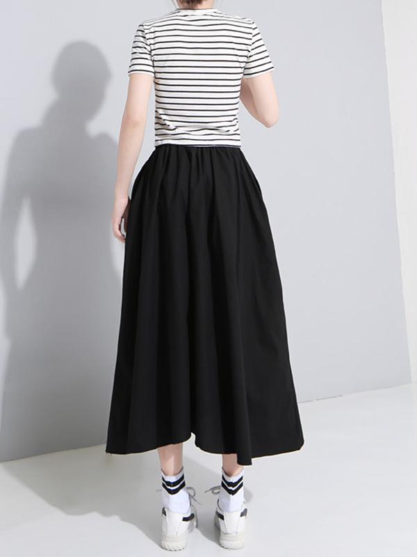 Loose Cotton Irregular Skirt