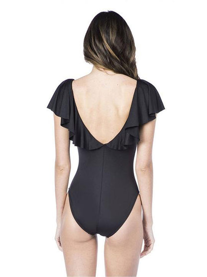 Falbala Top Crisscross One Piece Swimwear