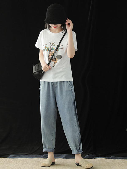 Simple Printed Comfortable T-shirt