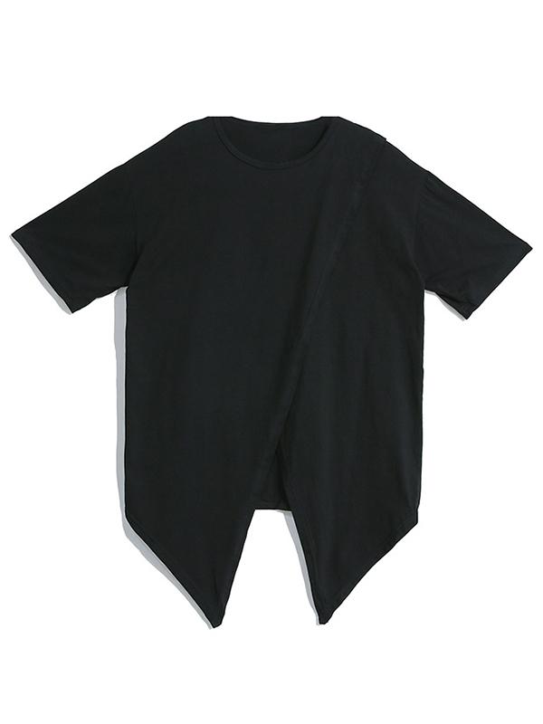 Asymmetric Split-front T-Shirt
