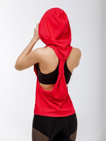 Sports Fashion Backless Hoodies