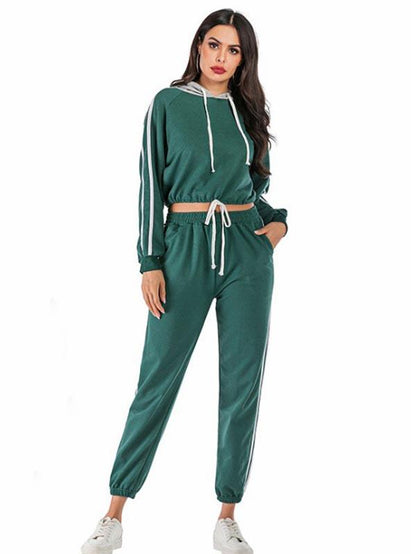 Simple Soft Hooded Sports Suits