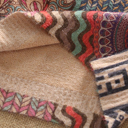 Buykud Beautiful Color Pattern Soft Warm Sweater