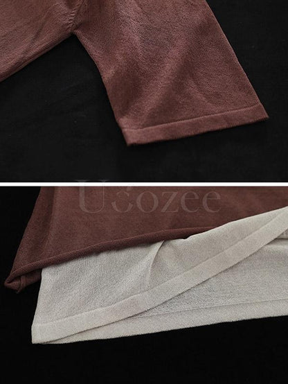 Casual False-two Shirt