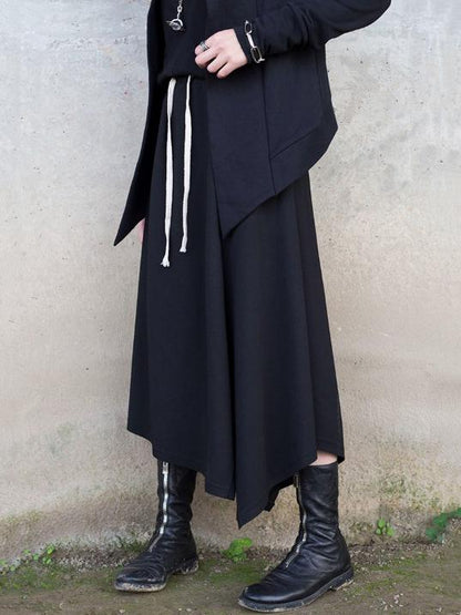 Cropped RO Simple Black Skirt