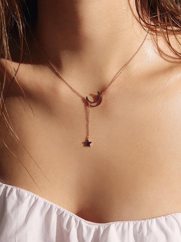 Moon Star Necklace