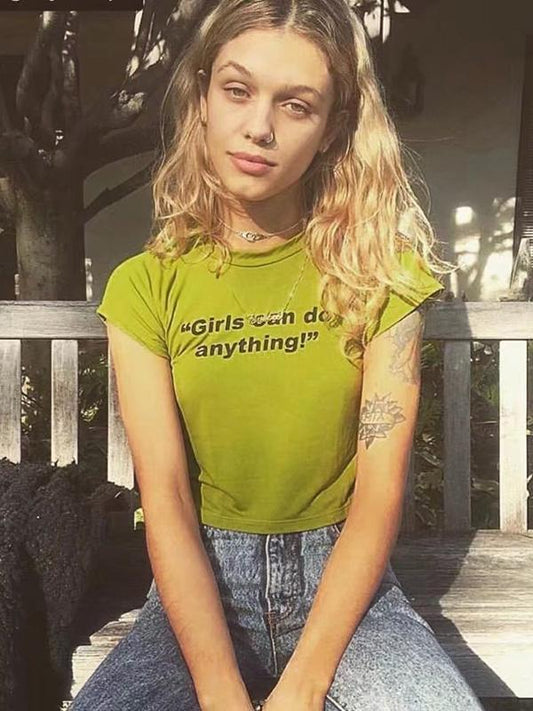 Round Neck Printed Casual Tees