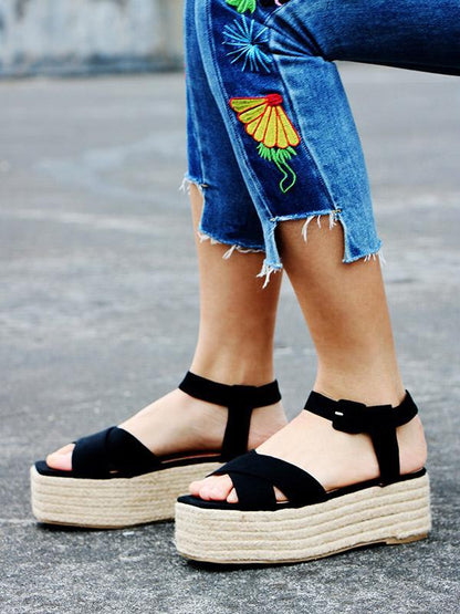 Ankle Strap Platform Sandals