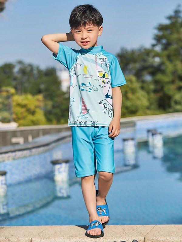 AONIHUA Animals Printed Boy Swimwear