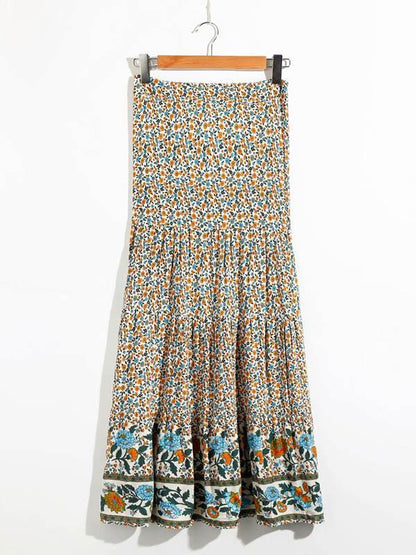 Printed Cotton Casual Skirts Bottoms