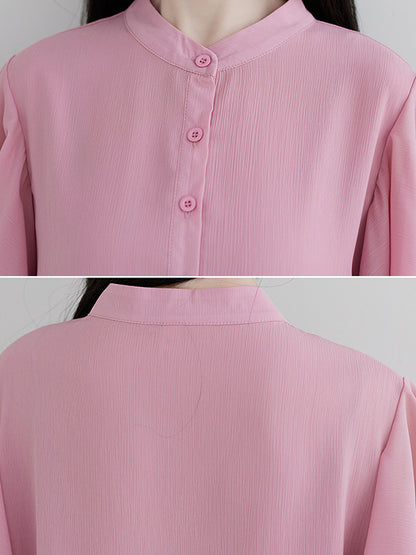 Original 14 Colors Falbala Lapel Blouse Tops