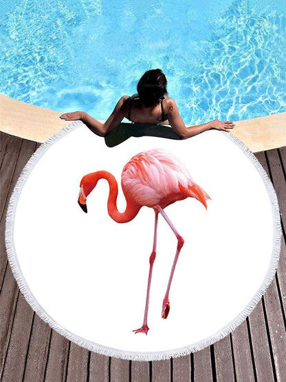 Super Fine Fiber Flamingo Printed Beach Mats