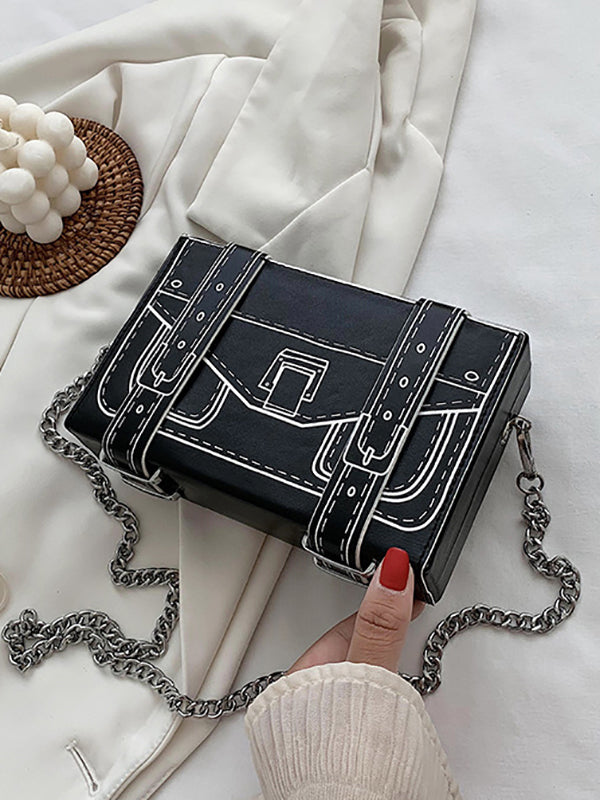 Original Stylish Cartoon Printed Contrast Color Bag