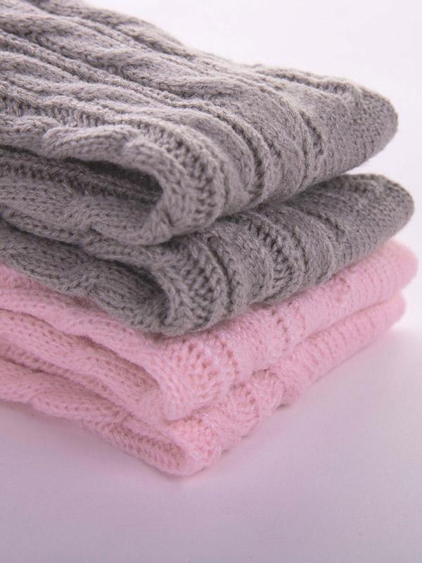 Solid Twisted Over Knee High Leg Warmers