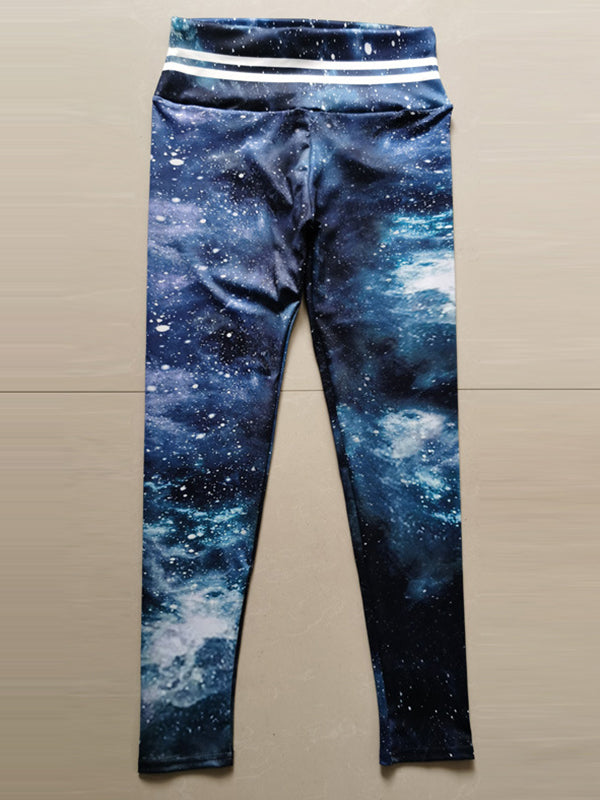 Sports Printed Peach Hip High Waist Yoga Leggings