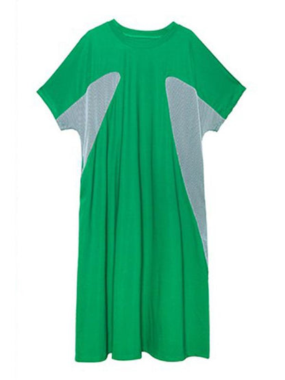 Loose Split-joint Mesh Dress