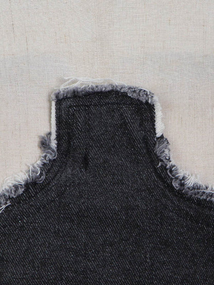 Stylish Denim Split-Joint Vest Tops