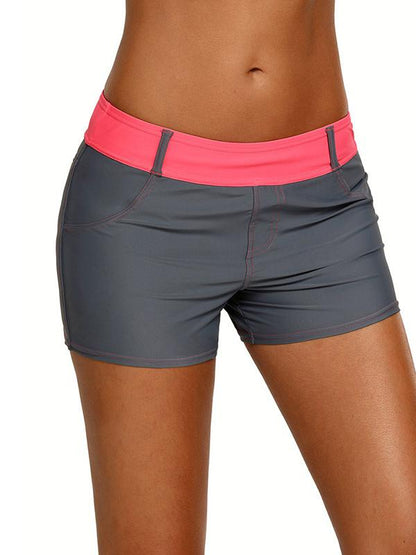 Plus Size Split-joint Wrap Sports Shorts