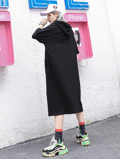 Casual Hoodie Long Dress