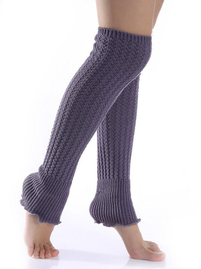Fashion Knitting Over Knee-high Solid Color Stocking