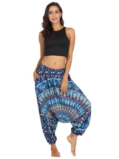 Elastic Waist Casual Pants